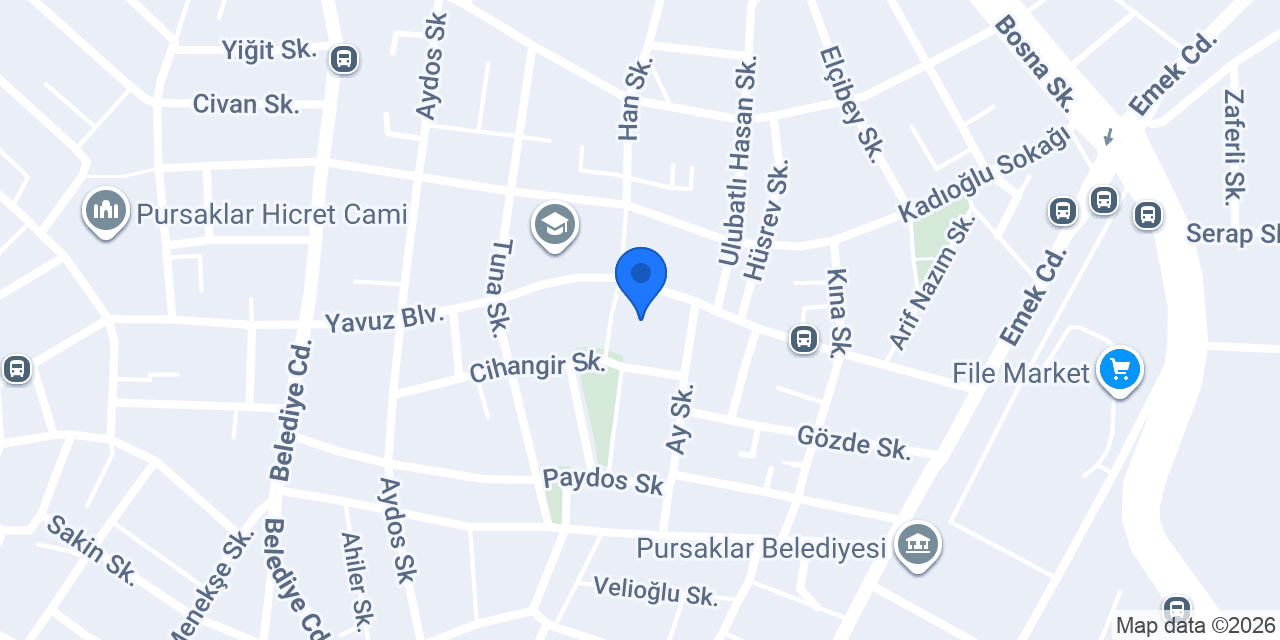 PURSAKLAR BİL KOLEJİ konumu