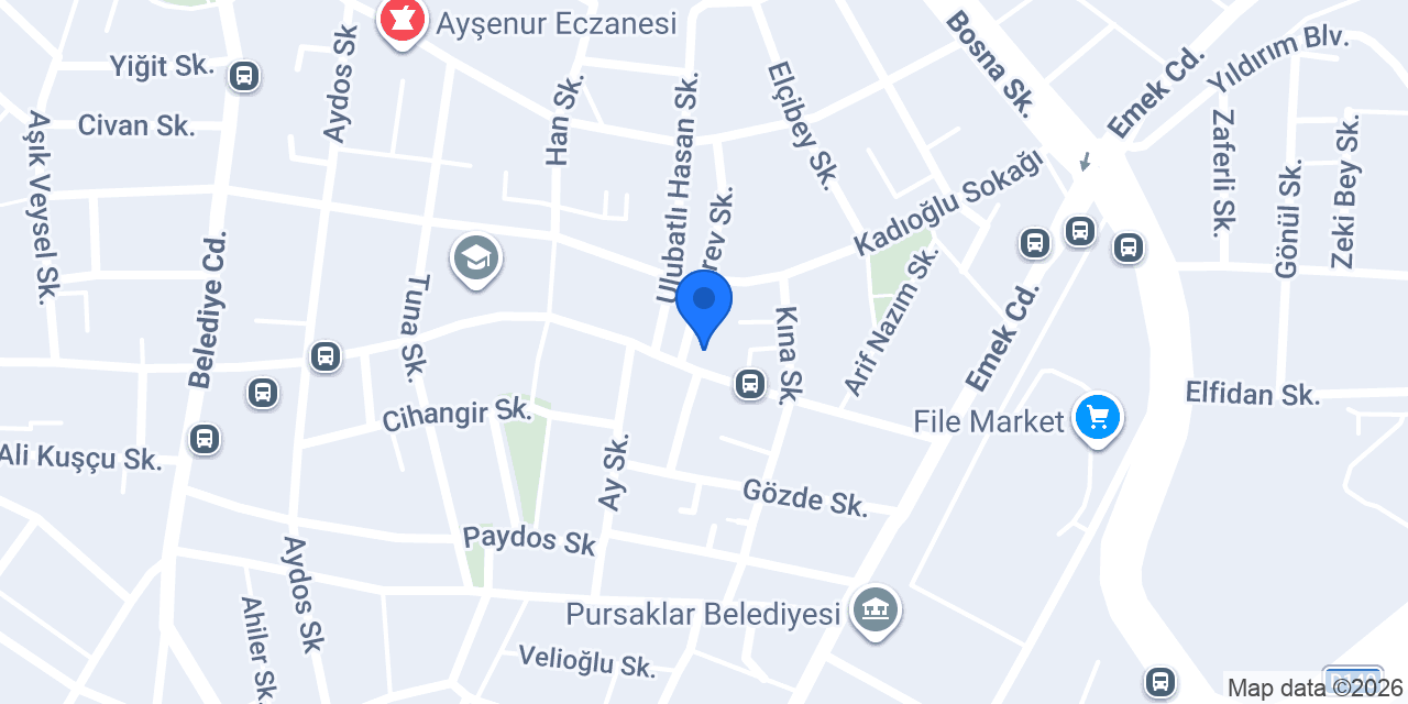 Etiler Marmaris Pursaklar konumu