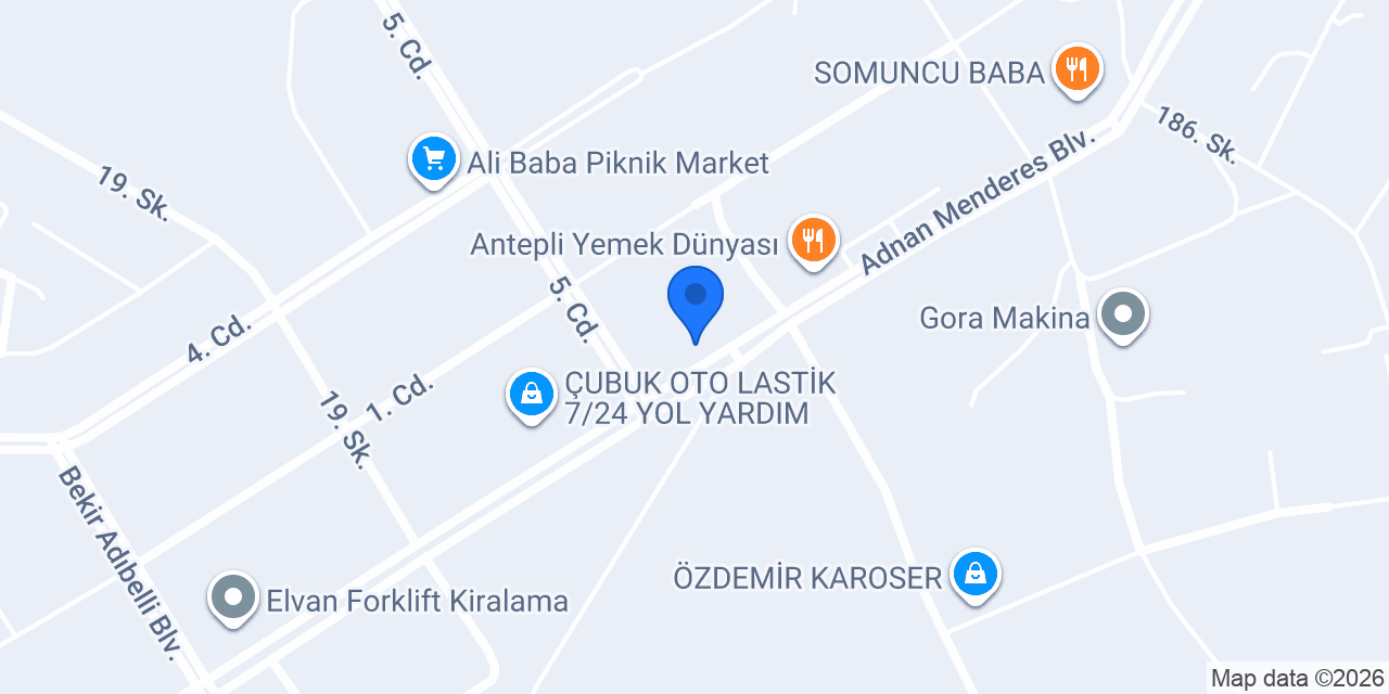 TREND PREFABRİK KONTEYNER A.Ş. konumu
