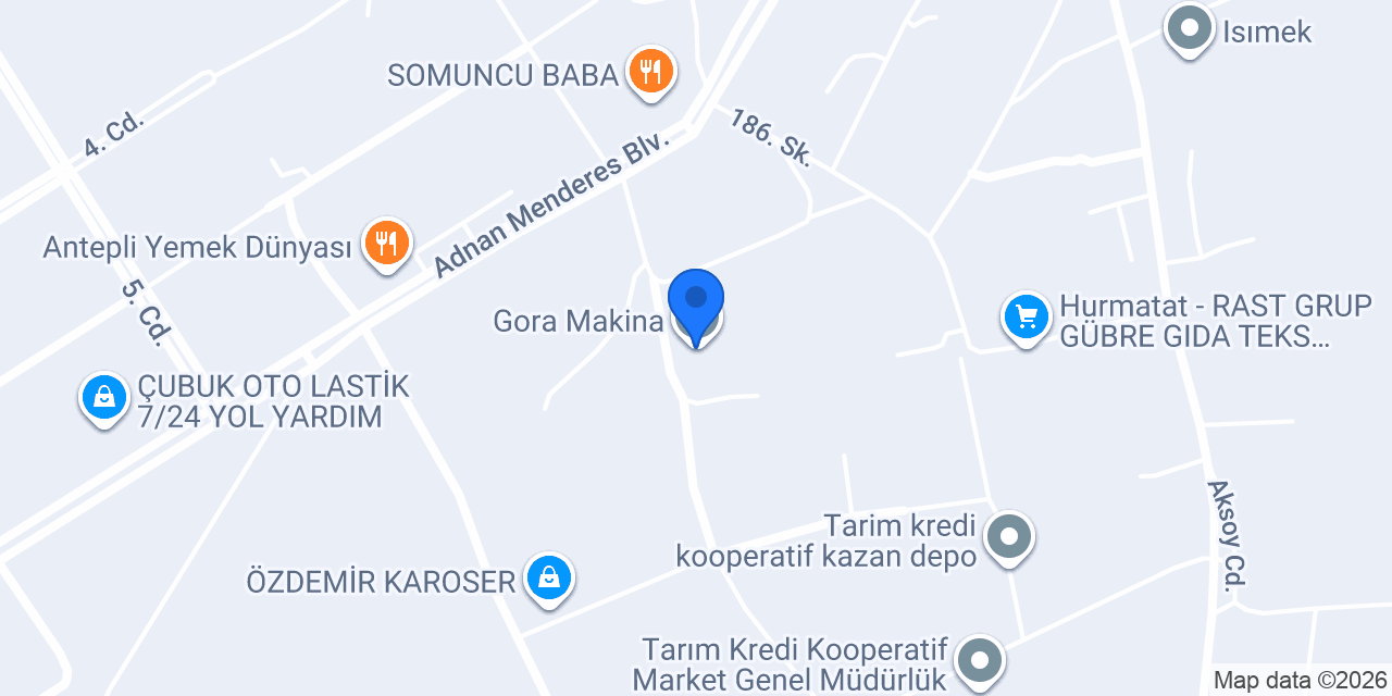 Gora Makina konumu