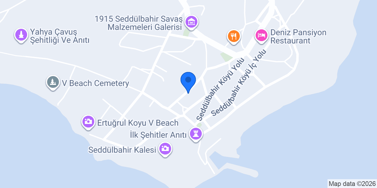 Kalepansiyon seddülbahir köyü konumu