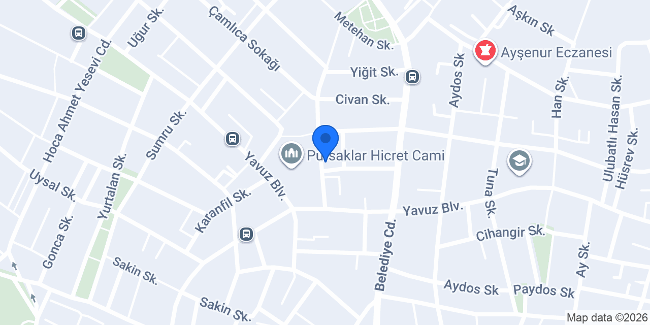 Hayat Sürücü Kursu konumu