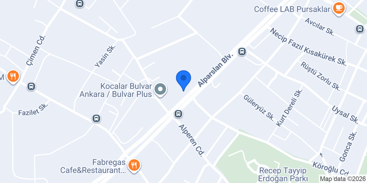 Hatayca Pursaklar konumu