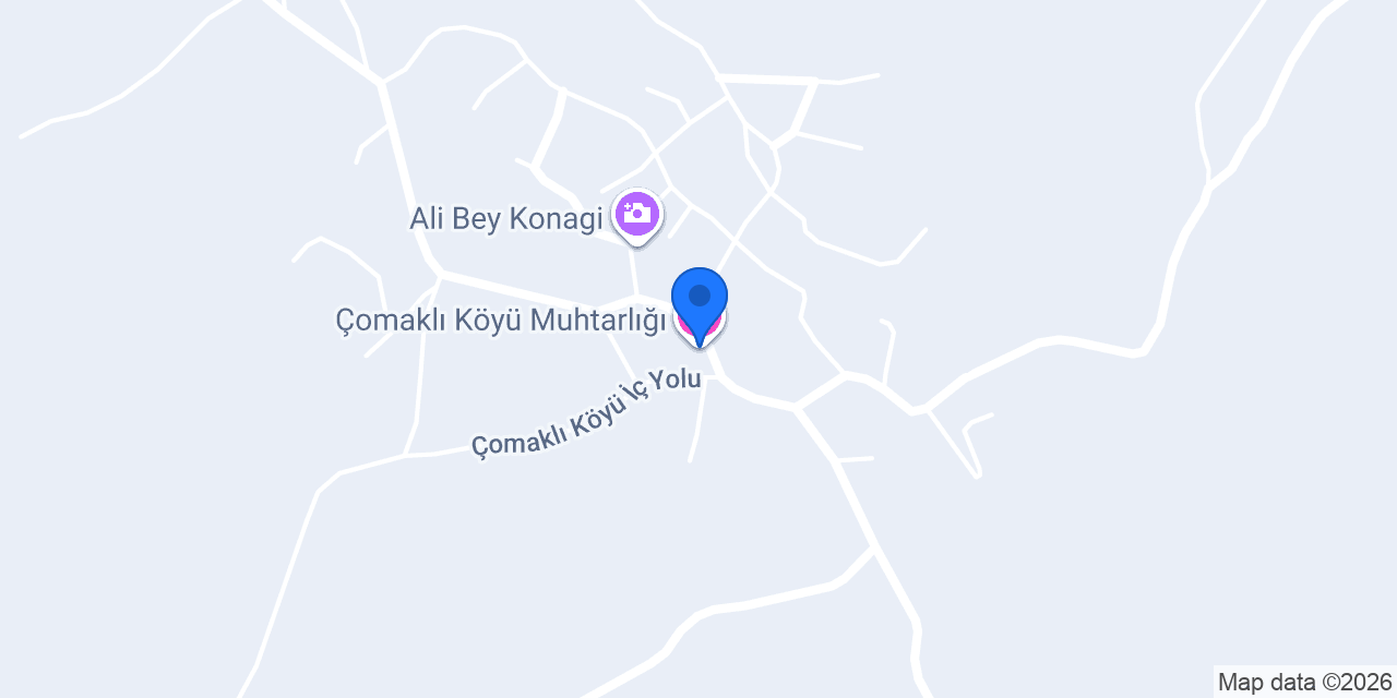Çomaklı Köyü Muhtarlığı konumu