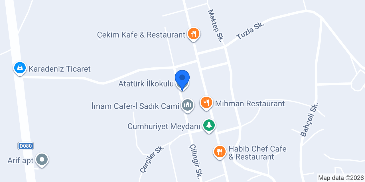 Atatürk İlkokulu konumu