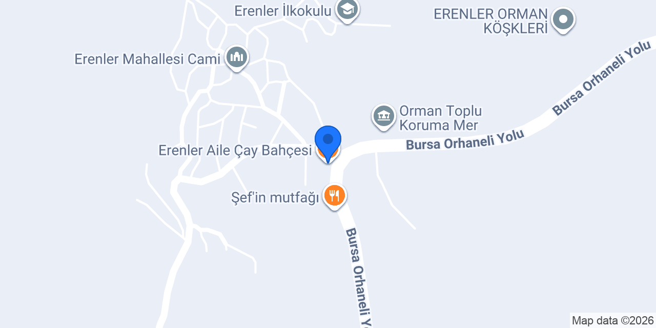 Erenler Aile Çay Bahçesi konumu