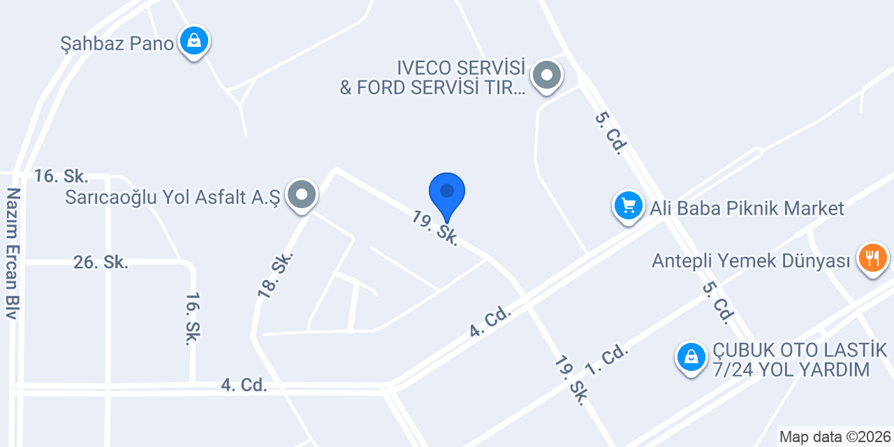 Asyamak Maden Makinaları konumu