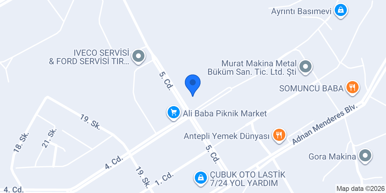 Bys Makina konumu