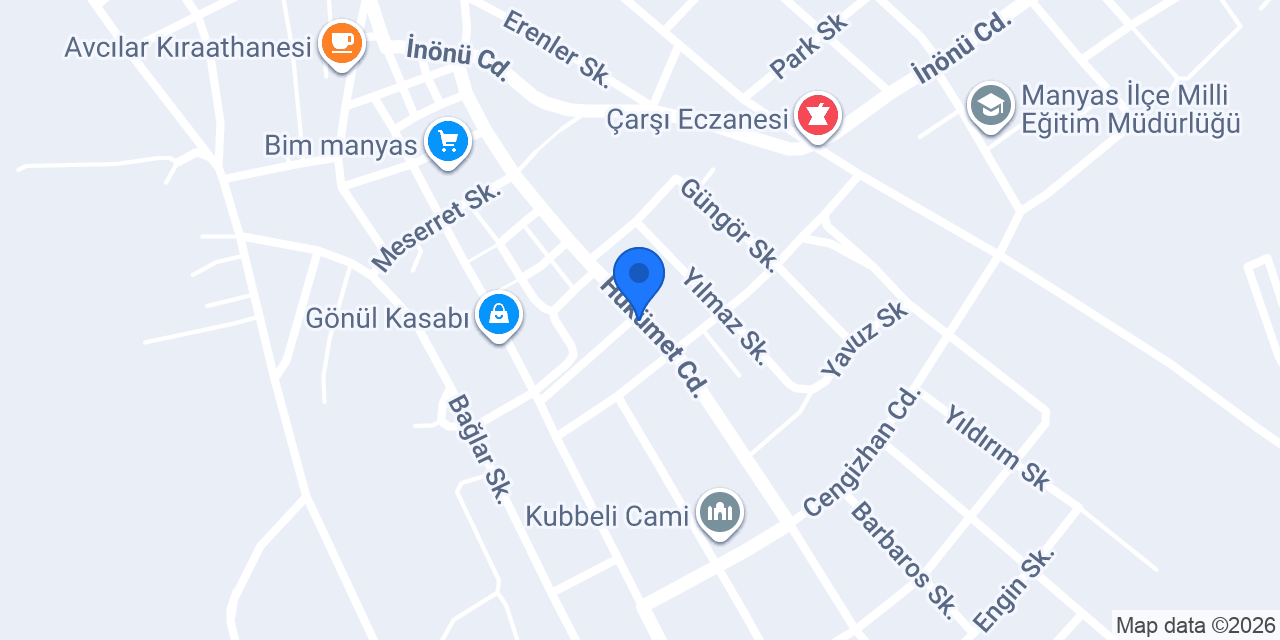 Manyas İlçe Tarım ve Orman Müdürlüğü konumu