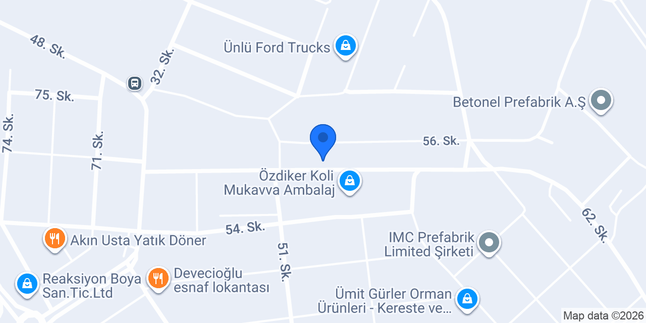 ENORA ALÜMİNYUM konumu