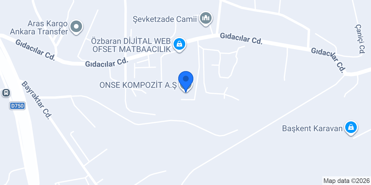 ONSE KOMPOZİT A.Ş. konumu
