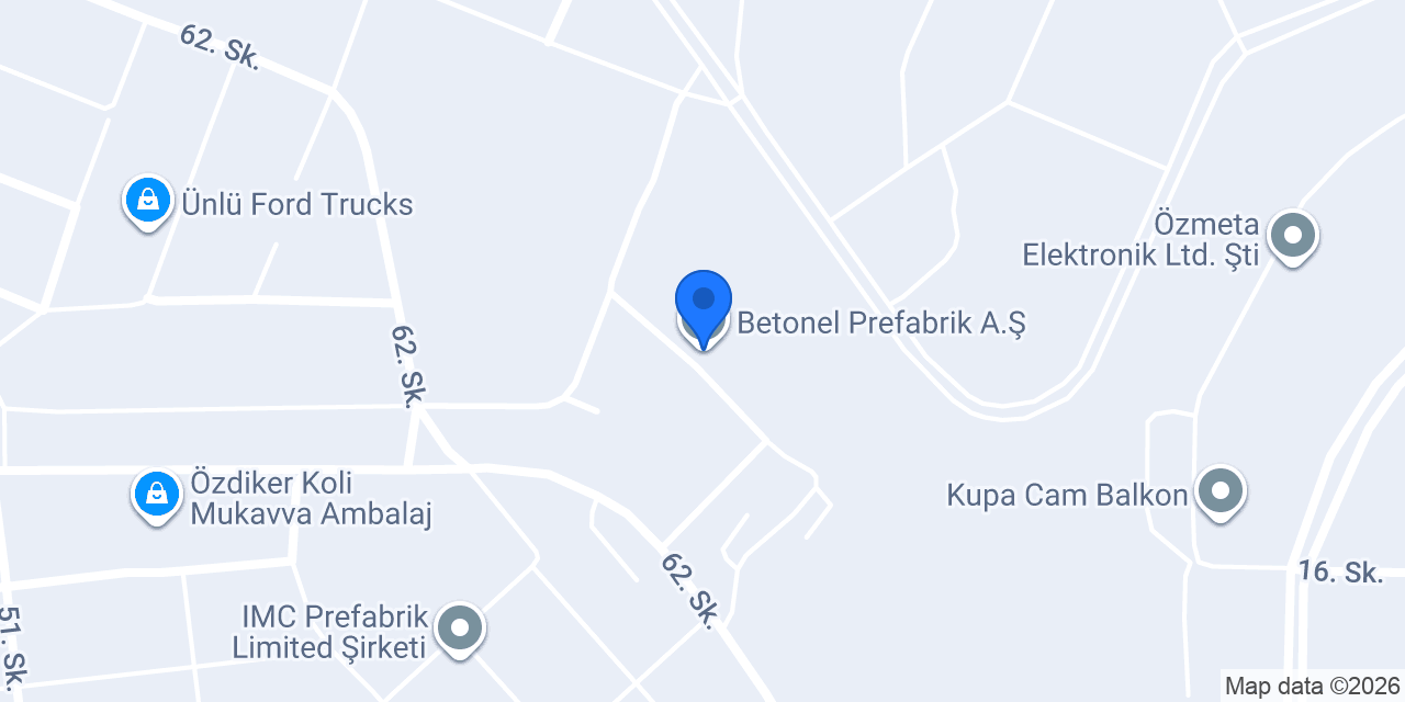 Betonel Prefabrik A.Ş. konumu