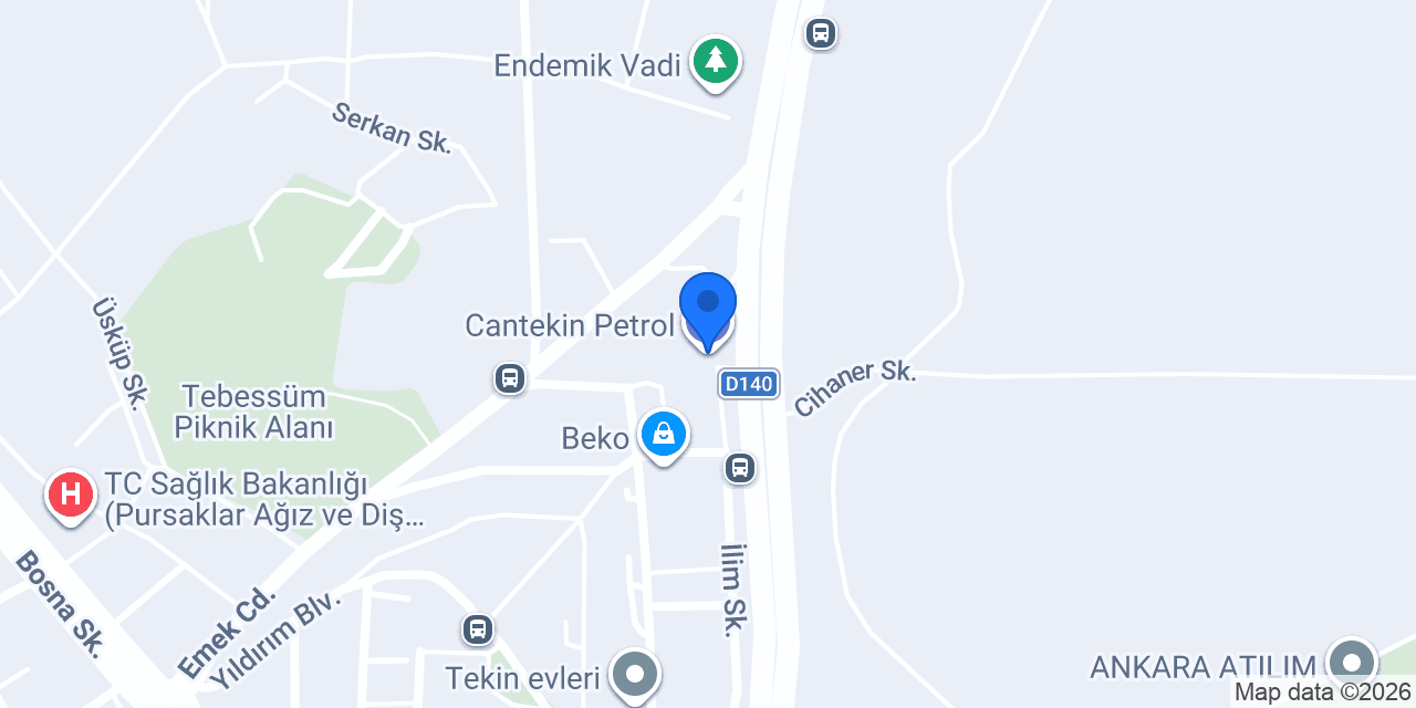 Cantekin Petrol konumu