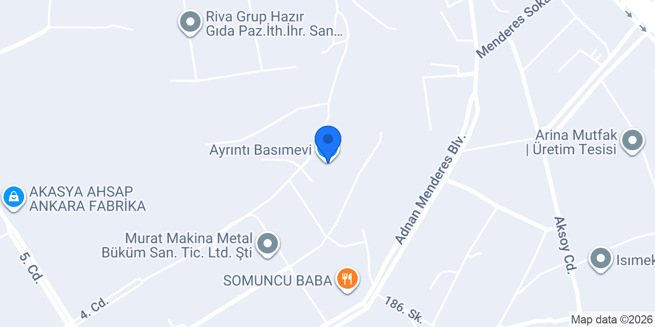 Ayrıntı Basımevi konumu