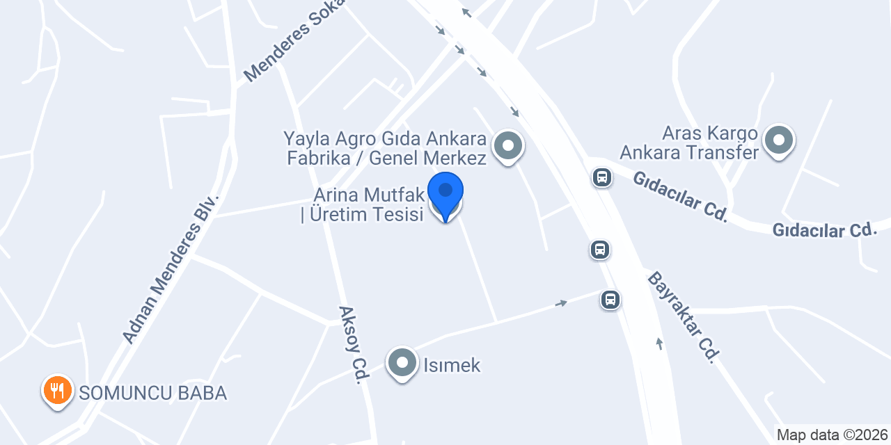 Arina Mutfak | Üretim Tesisi konumu