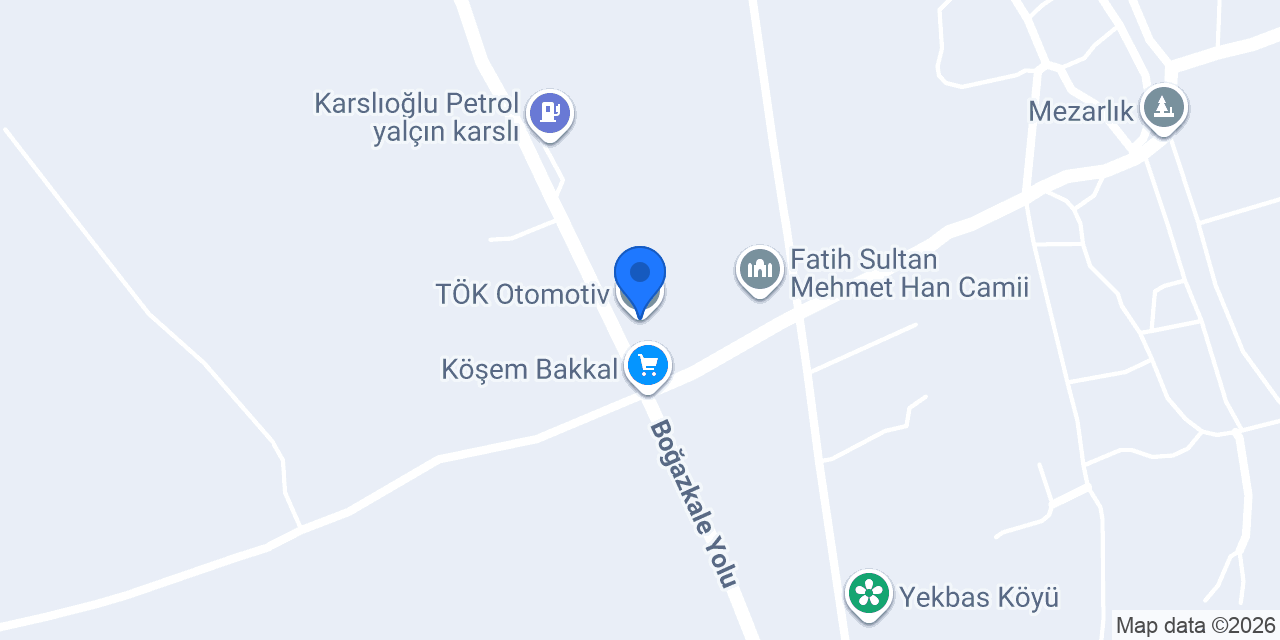 TÖK Otomotiv konumu