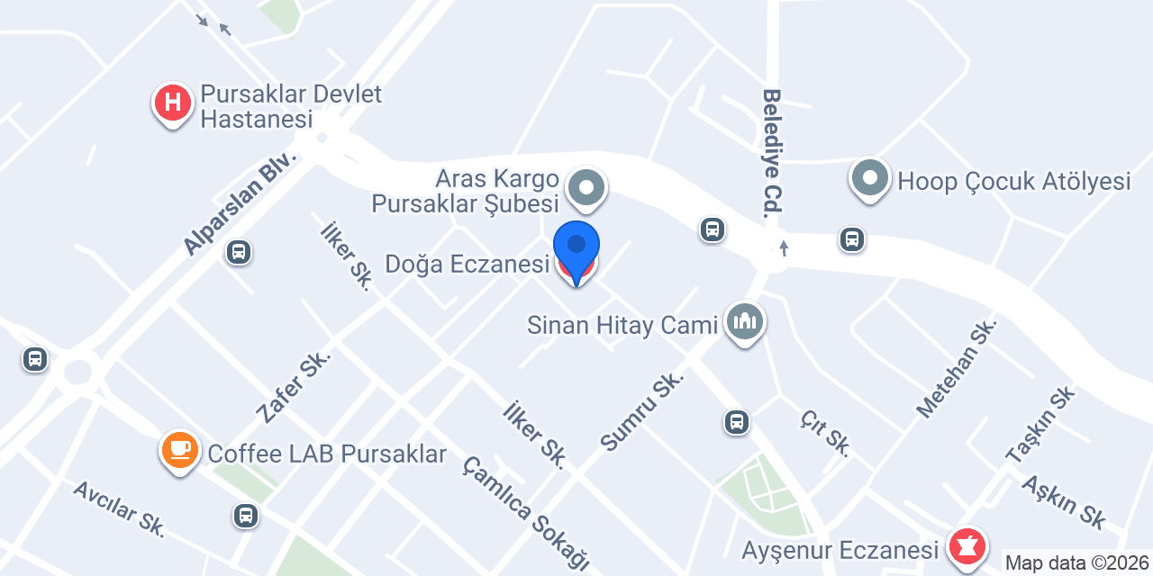 Doğa Eczanesi konumu
