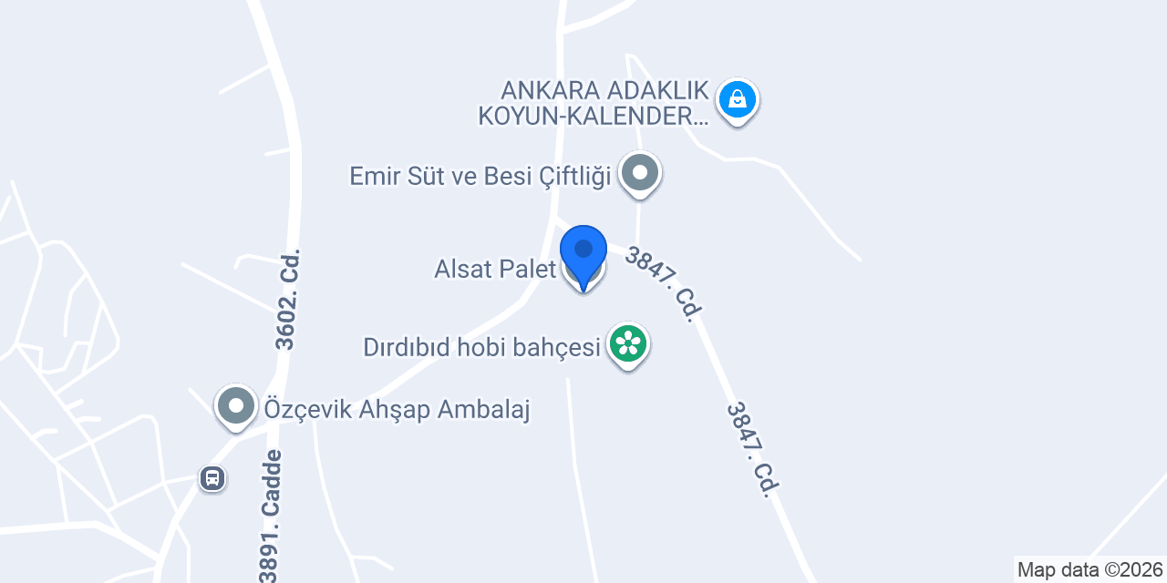 Alsat Palet konumu