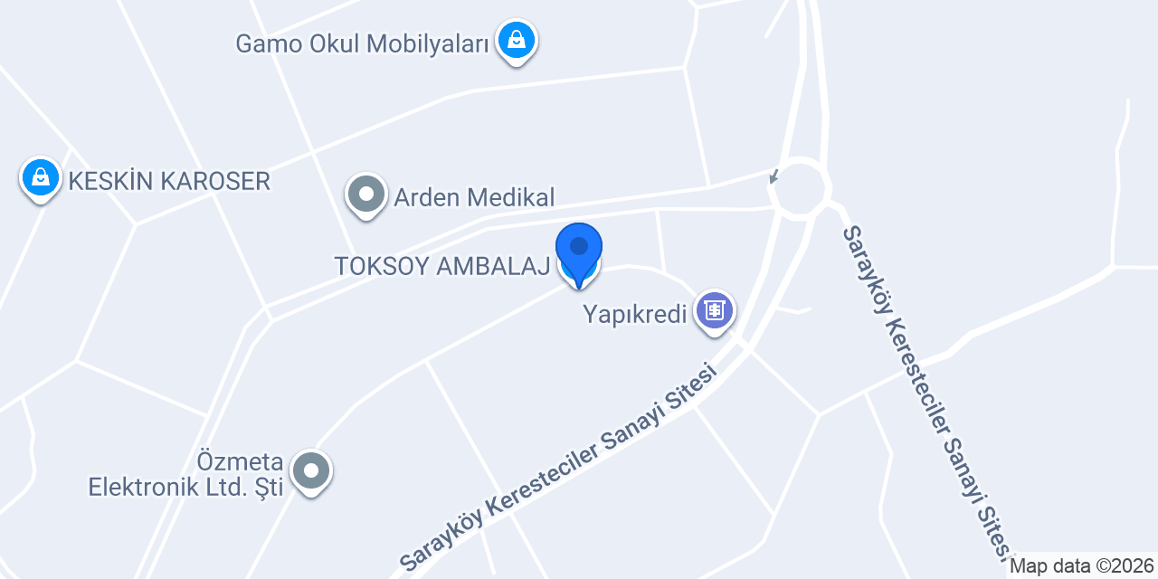 TOKSOY AMBALAJ konumu