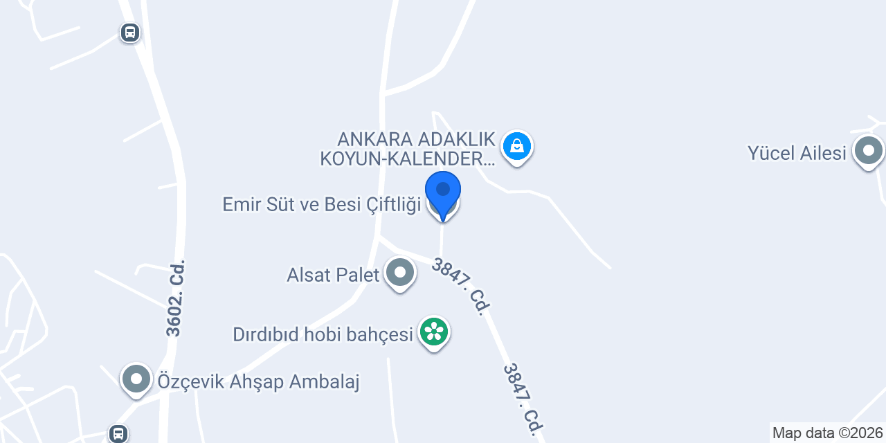 Emir Süt ve Besi Çiftliği konumu