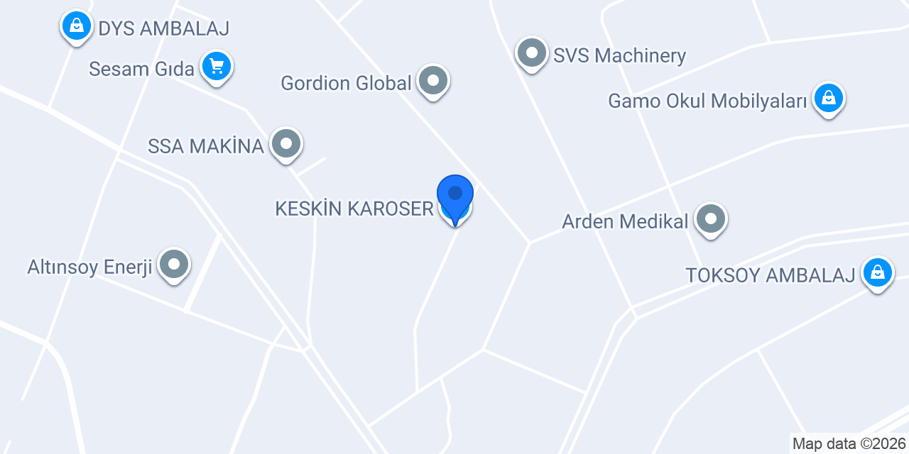 KESKİN KAROSER konumu