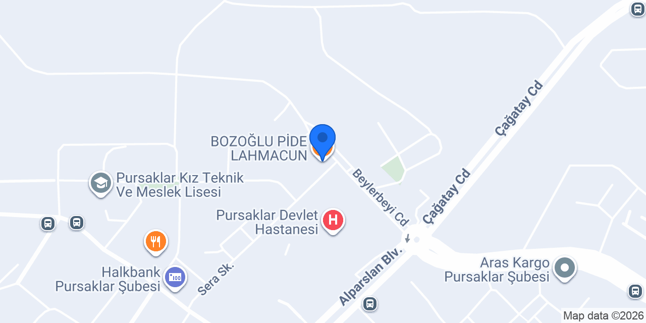 BOZOĞLU PİDE LAHMACUN konumu