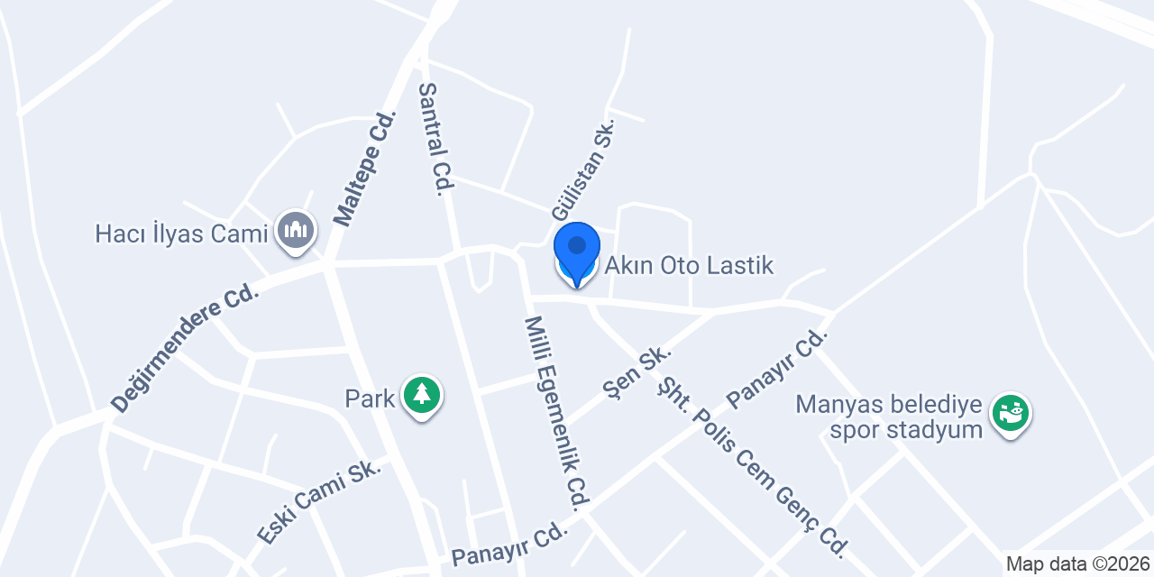 Akın Oto Lastik konumu