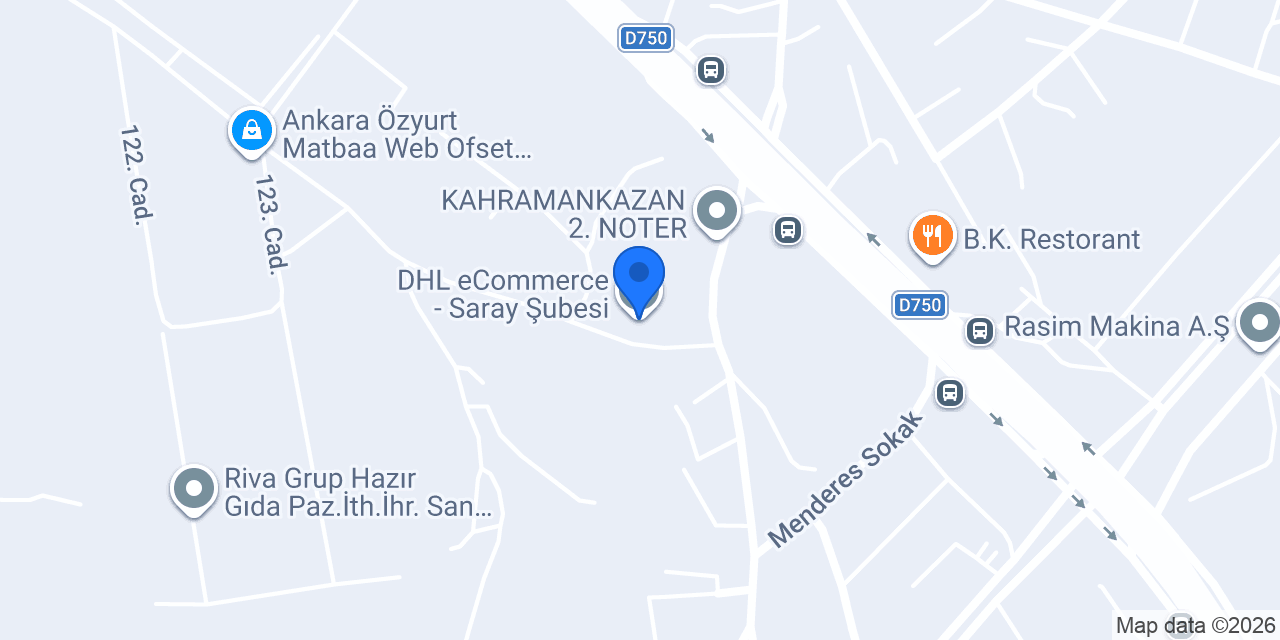 DHL eCommerce - Saray Şubesi konumu