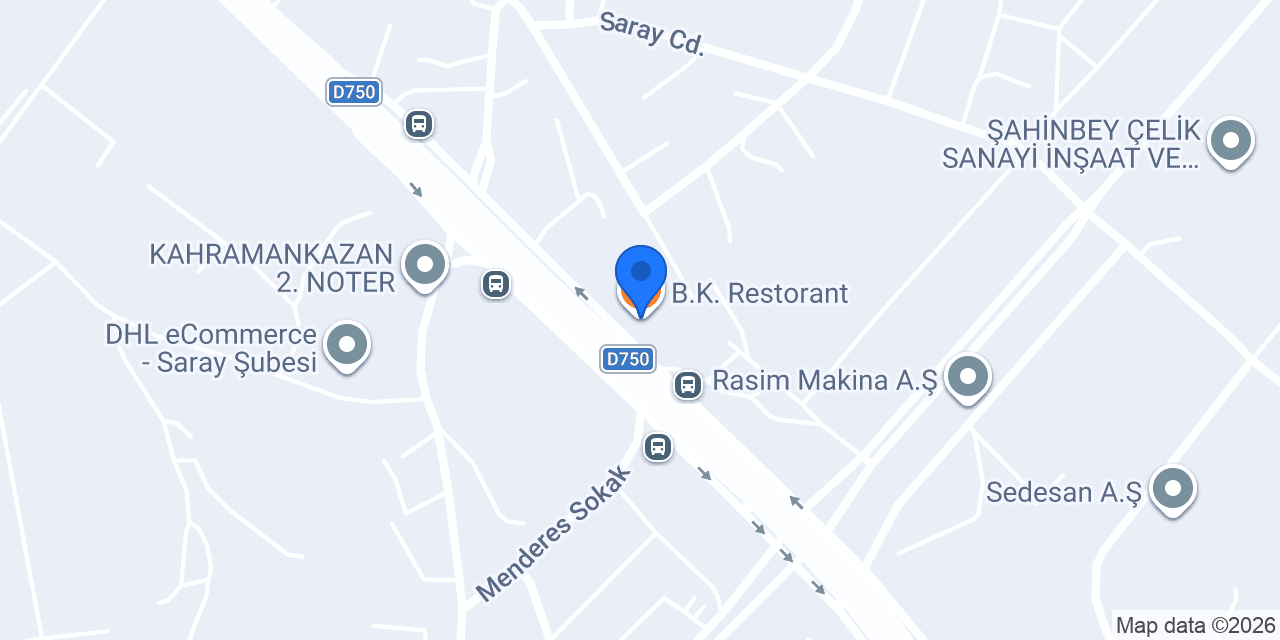 B.K. Restorant konumu