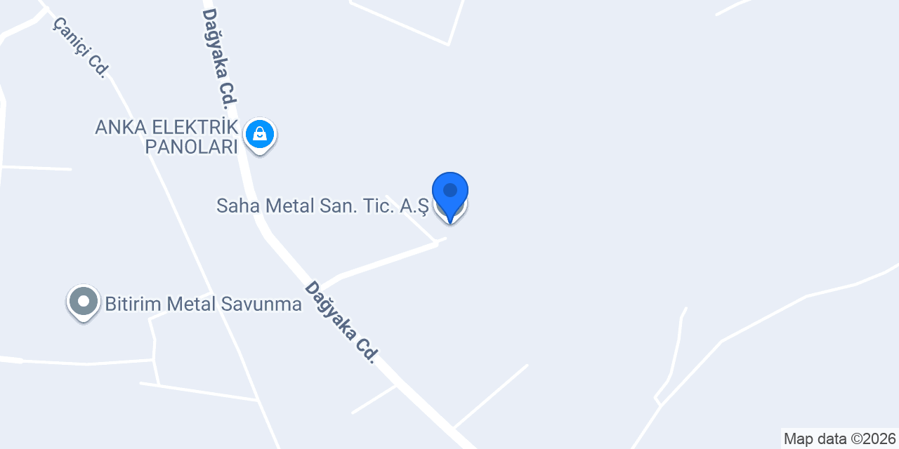 Saha Metal San. Tic. A.Ş. konumu