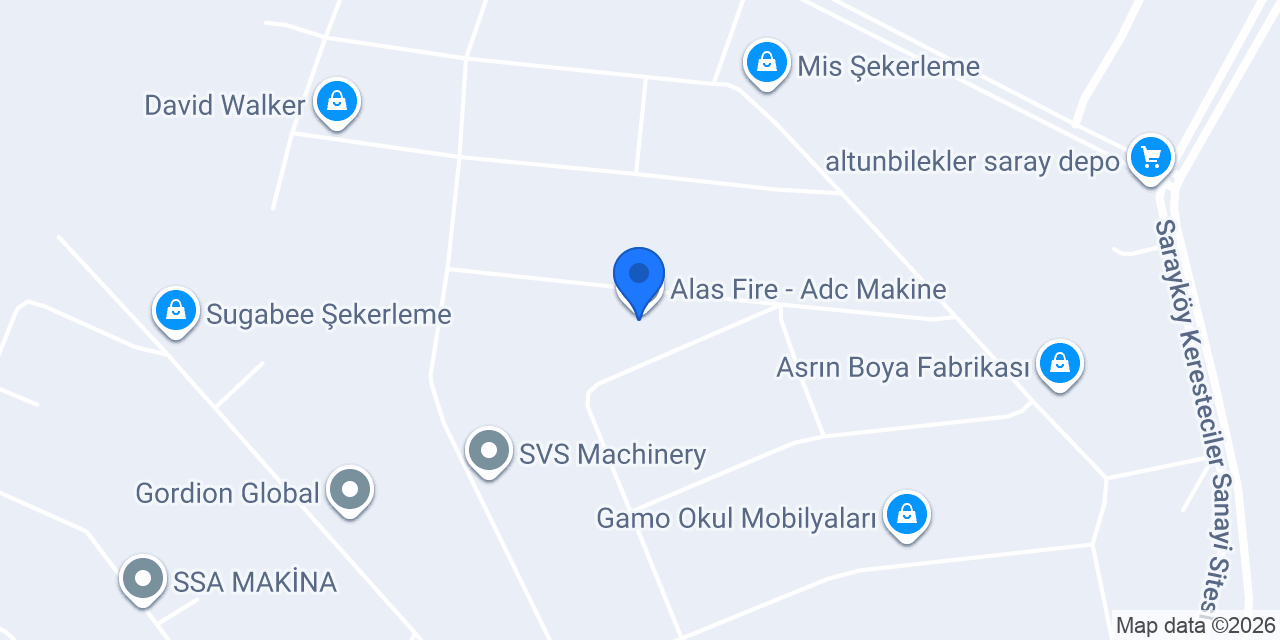 Alas Fire - Adc Makine konumu