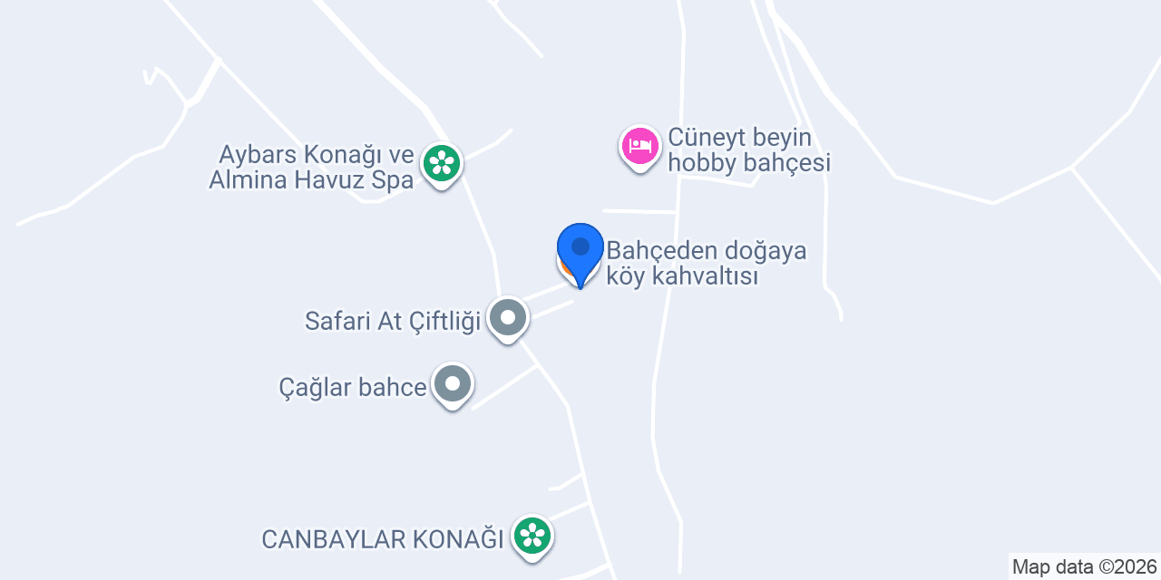Bahçeden doğaya köy kahvaltısı konumu