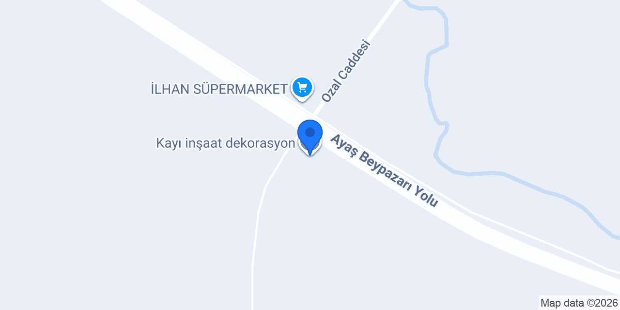 Kayı inşaat dekorasyon konumu