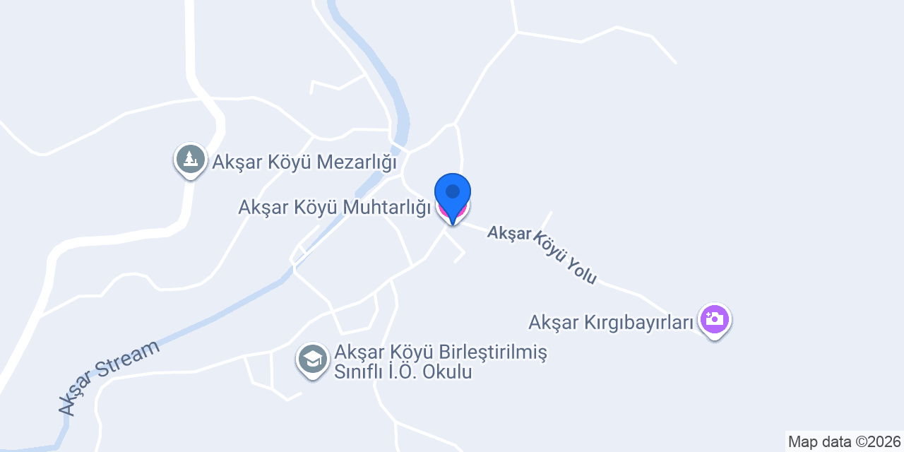 Akşar Köyü Muhtarlığı konumu