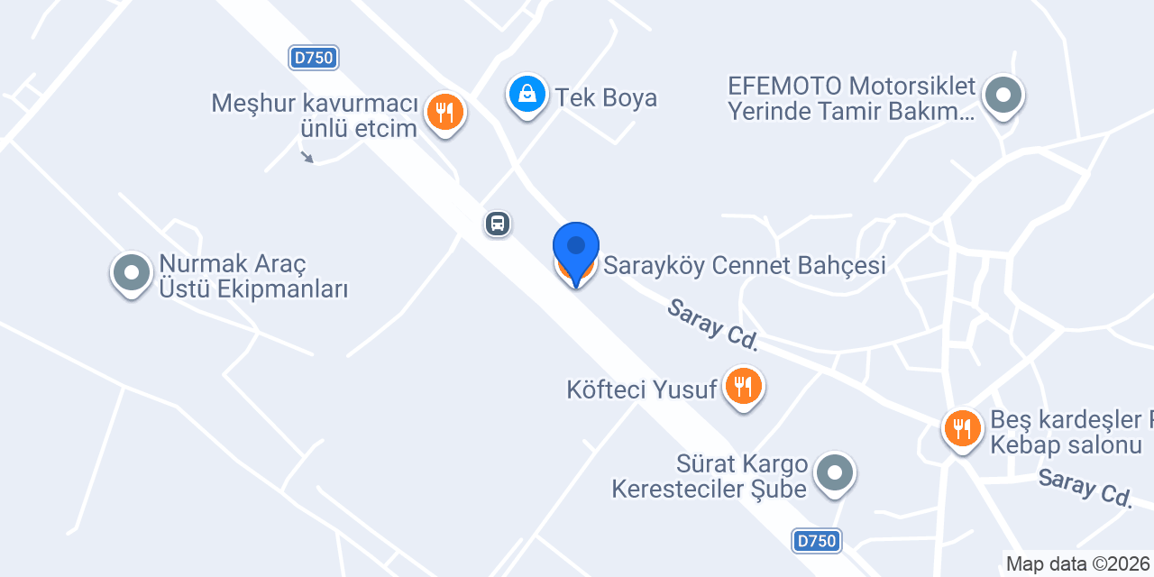 Sarayköy Cennet Bahçesi konumu