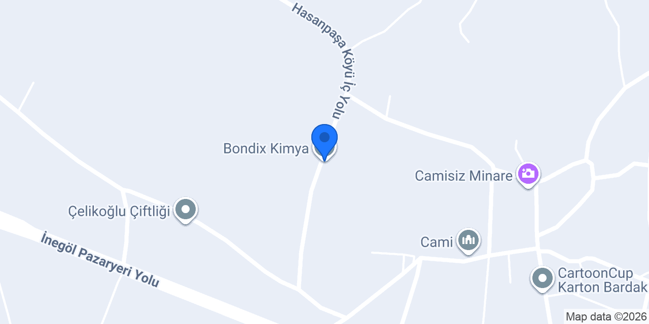 Bondix Kimya konumu