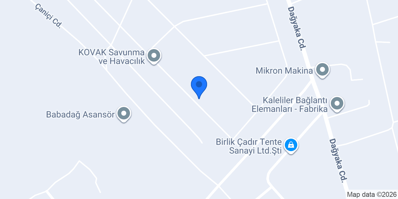 Atabey Grup Alüminyum - Ankara konumu