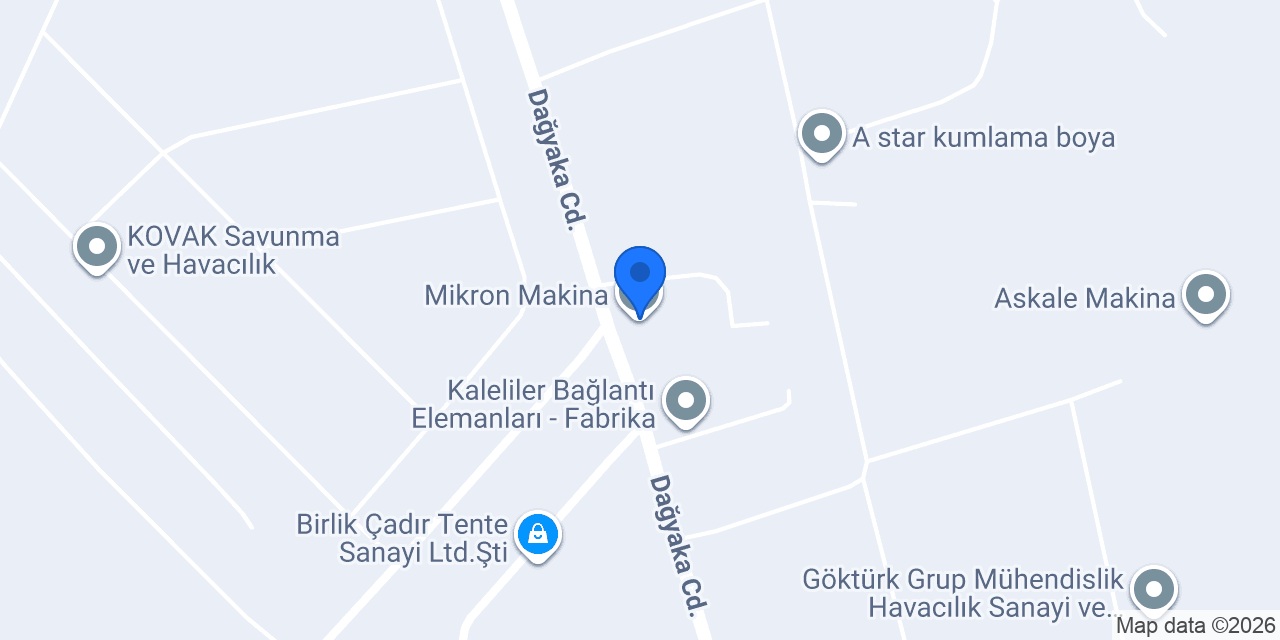 Mikron Makina konumu