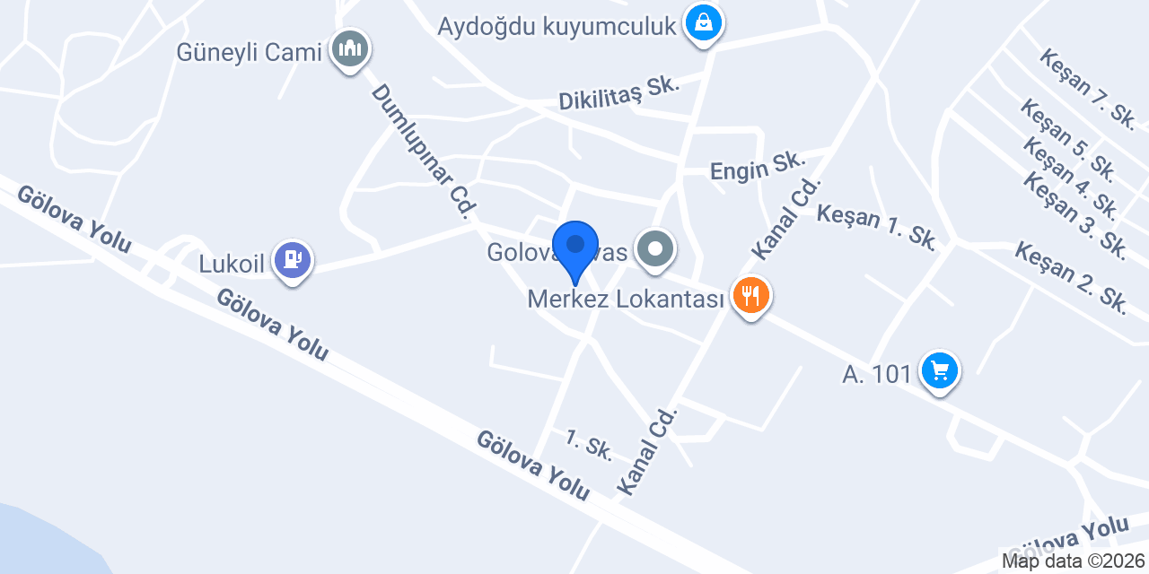 GÖLOVA DEMİREL ECZANESİ konumu