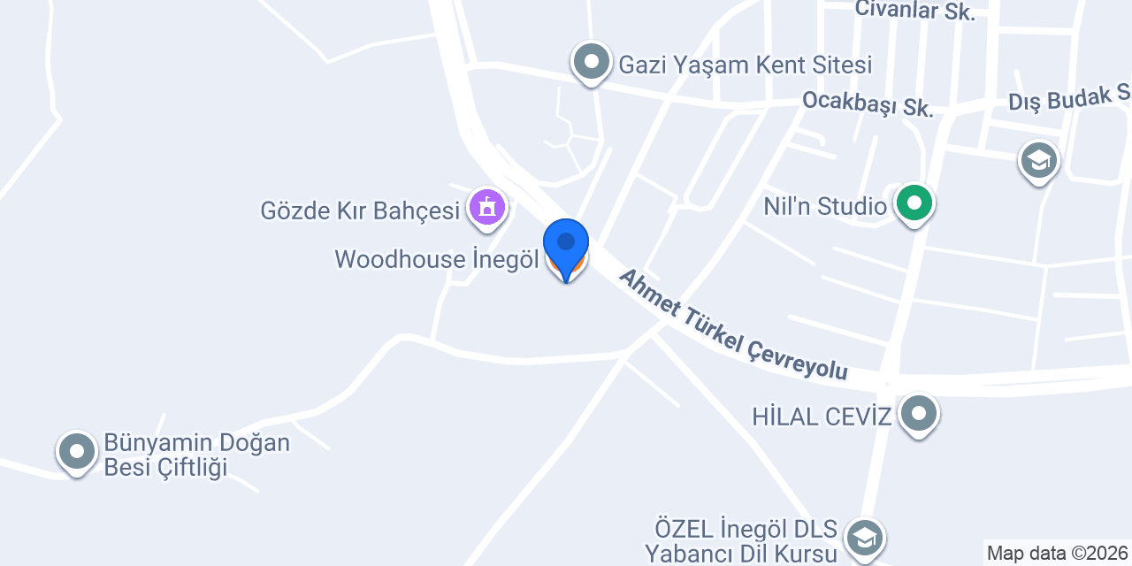 Woodhouse İnegöl konumu
