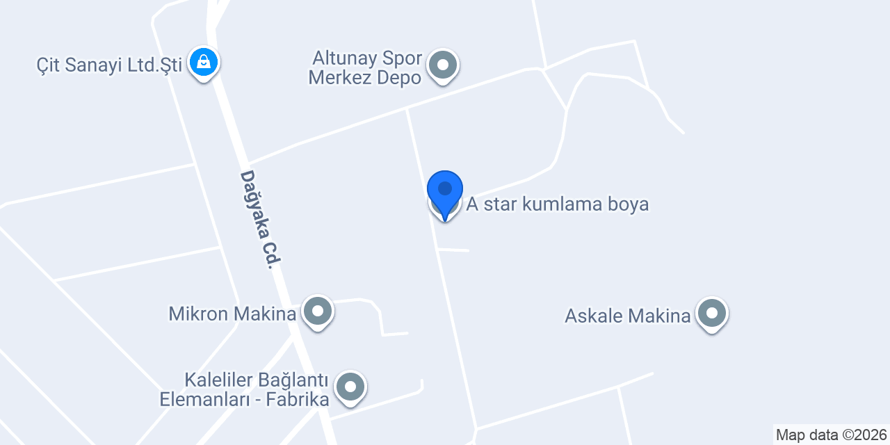 A star kumlama boya konumu