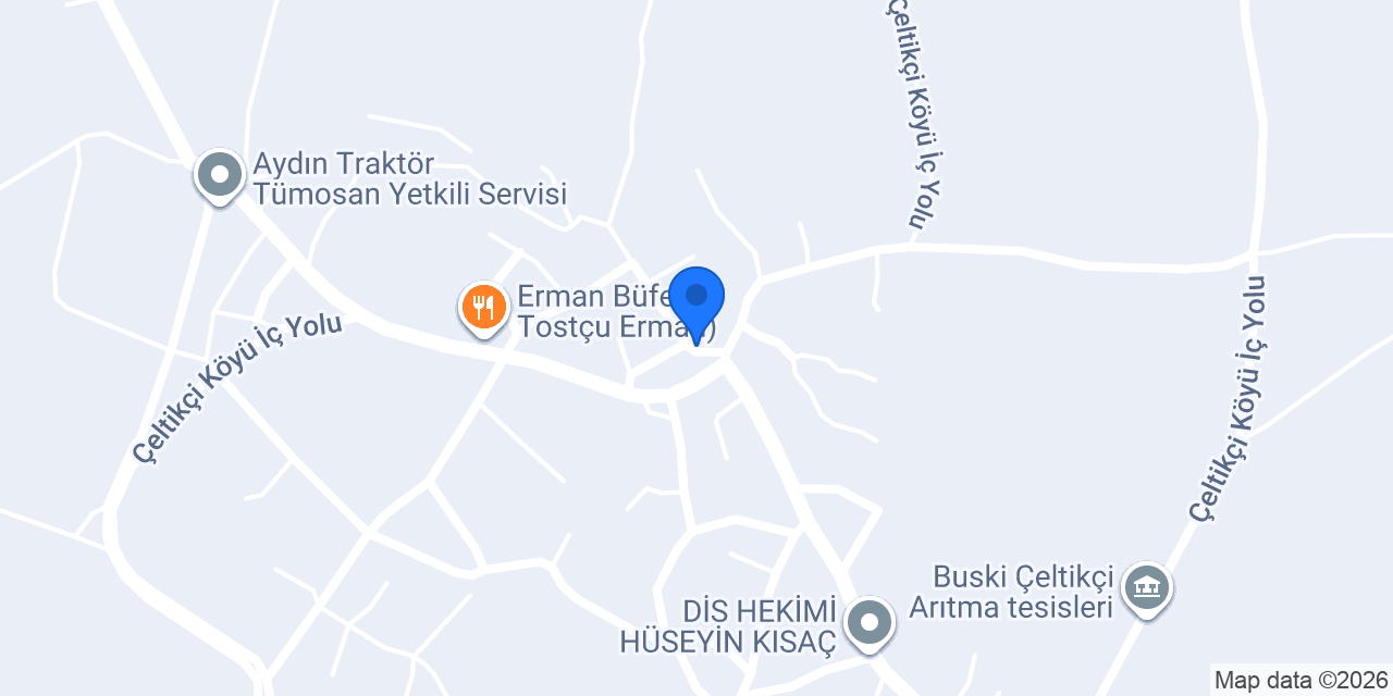 Ptt - Çeltikçi Şubesi konumu