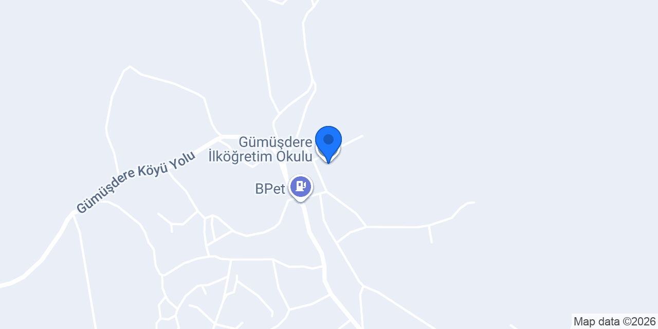 Gümüşdere İlköğretim Okulu konumu