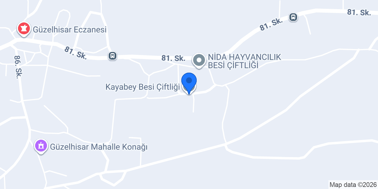 Kayabey Besi Çiftliği konumu