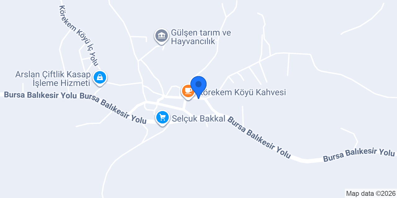 Körekem Köyü Muhtarlığı konumu