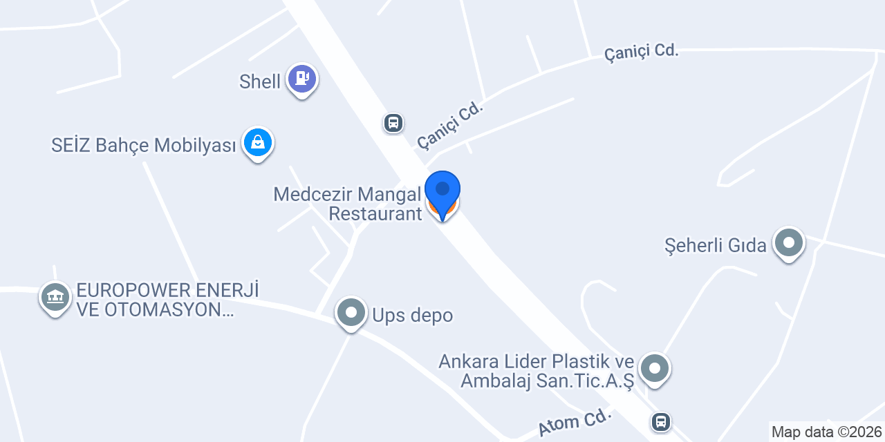 Medcezir Mangal Restaurant konumu