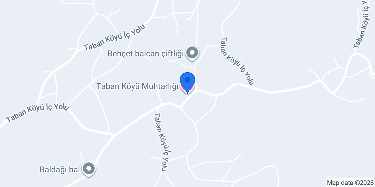 Taban Köyü Muhtarlığı konumu