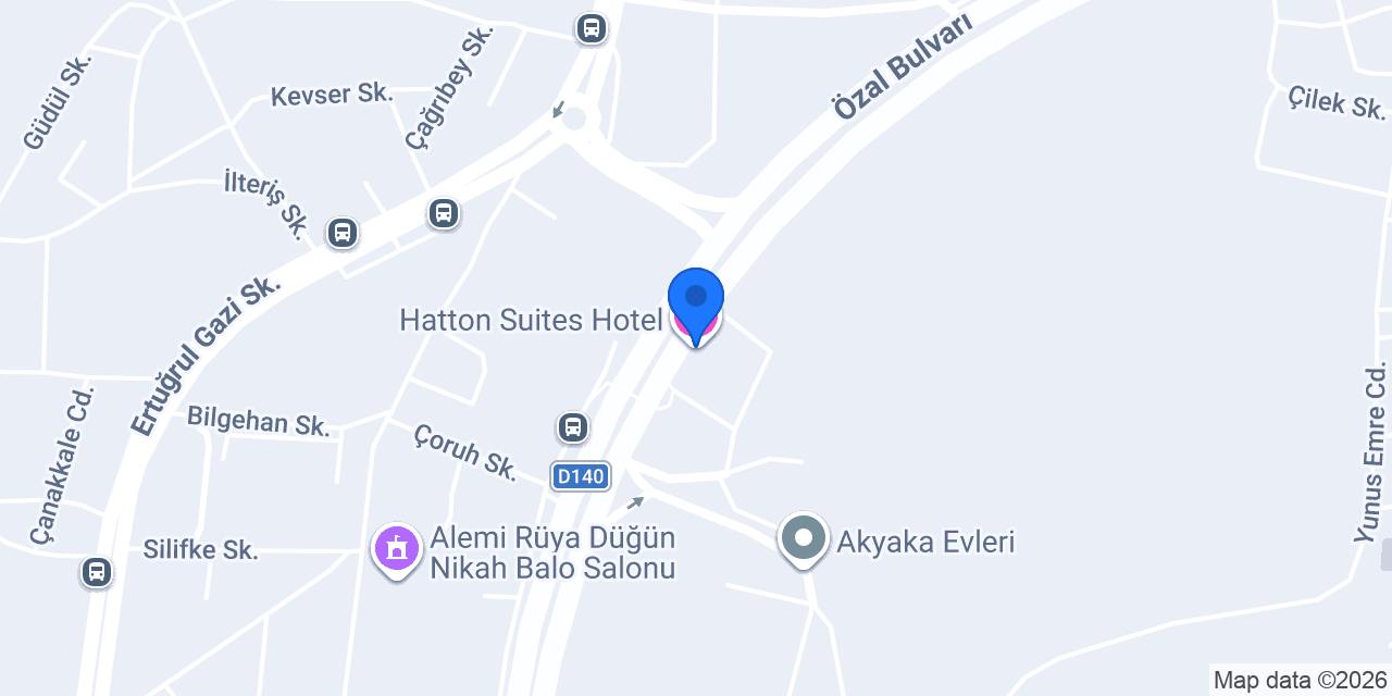 Hatton Suites Hotel konumu