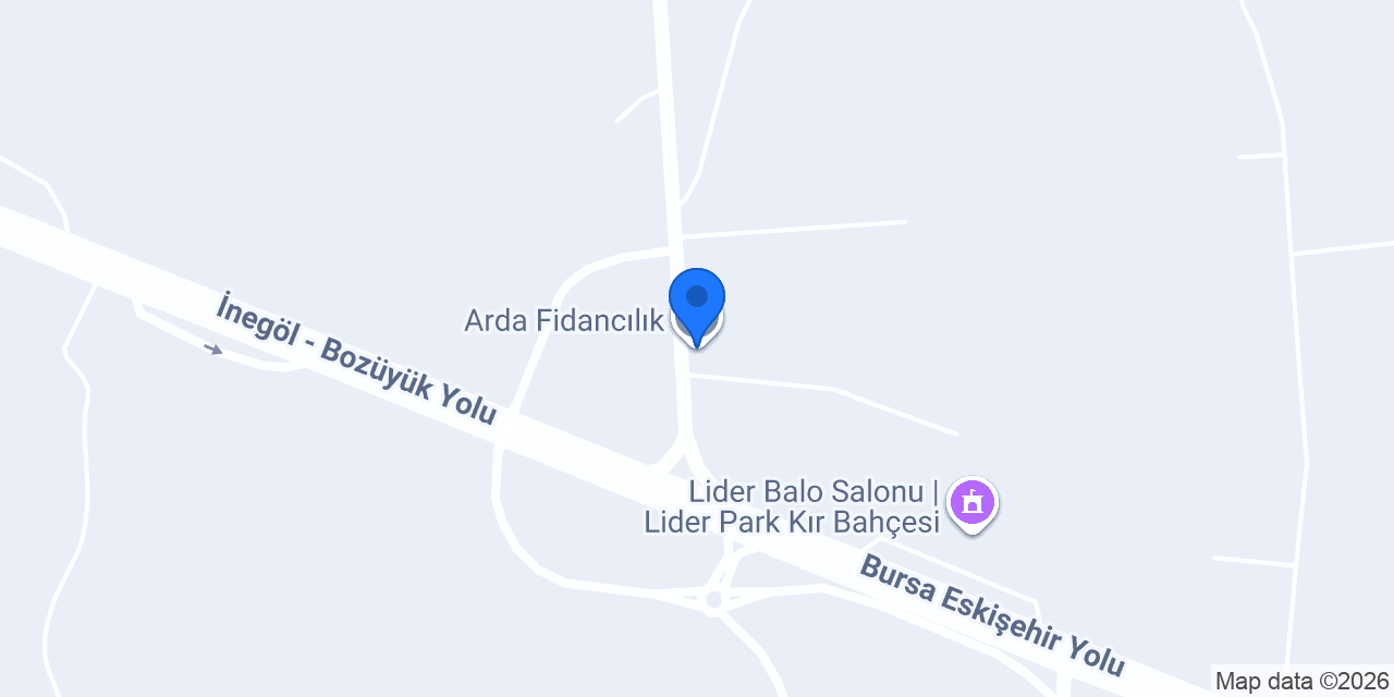 Arda Fidancılık konumu
