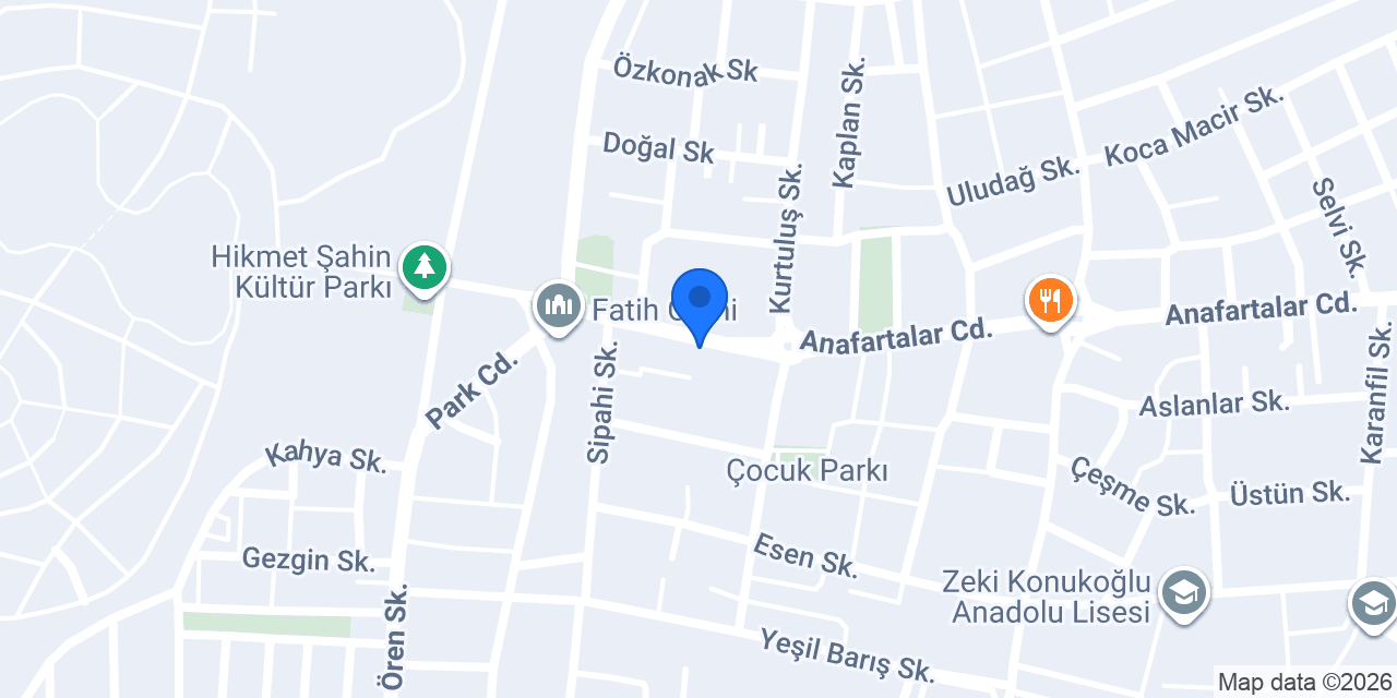 Karpedo Dondurma İnegöl Merkez konumu